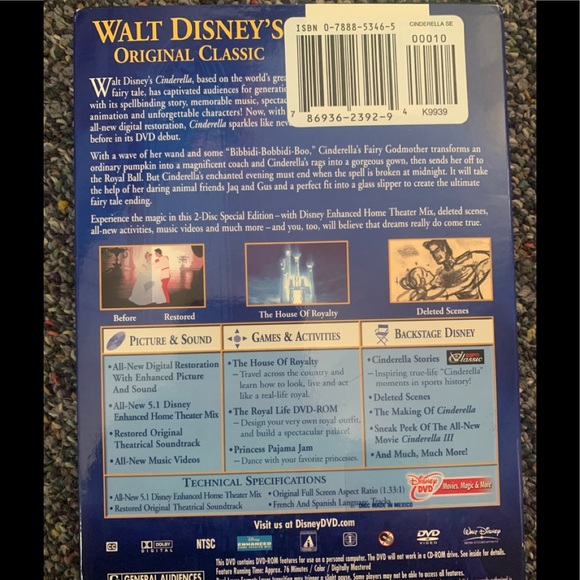 Disney’s “Cinderella” DVD - Picture 2 of 6